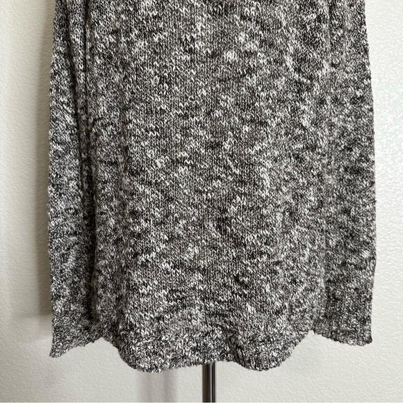 Eileen Fisher Linen Cotton Blend Dark Brown Marled Sweater, Sz Medium - Picture 9 of 13